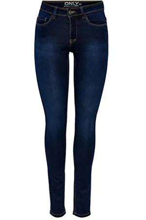 ONLY Damen Skinny Jeans 15077791/SKINNY SOFT ULTIMATE 201, Blau , Gr. L/L34 (L)