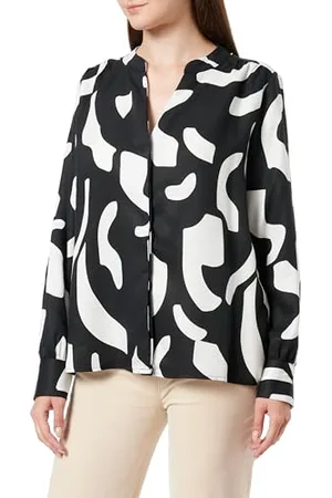 Comma, Bluse mit Tunika Ausschnitt, , 36