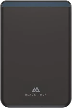 Blackrock Kartenhalter für iPhone 12/13/14/15, MagSafe kompatibel (magnetisch, dünn, slim Wallet, Kartenetui für Ausweis, Kreditkarte etc., Portemonnaie für Apple iPhone, Silikon)