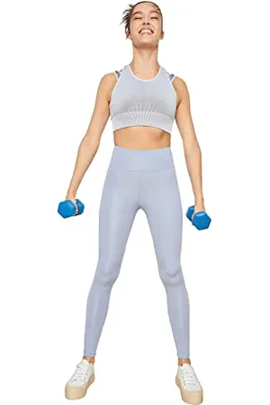 Trendyol Damen Push-up Vorgestellte Sportstöße Yoga Pants, , L EU