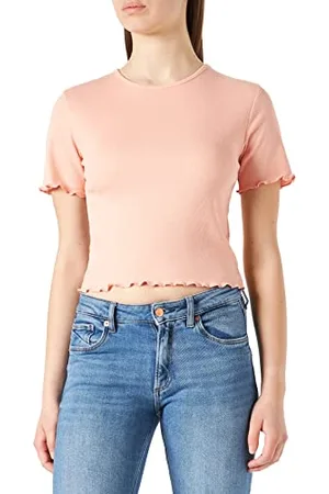 NA-KD Damen Babylock Top T-Shirt, , Small