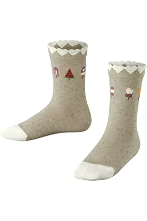 Falke Unisex Kinder Socken Ice Cream K SO Baumwolle gemustert 1 Paar, , 35-38