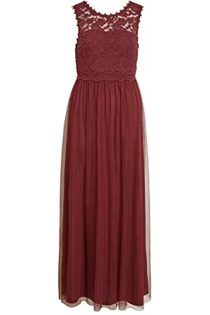 VILA NOS Damen VILYNNEA MAXI DRESS - NOOS Partykleid,, per pack , 36 (Herstellergröße: 36)