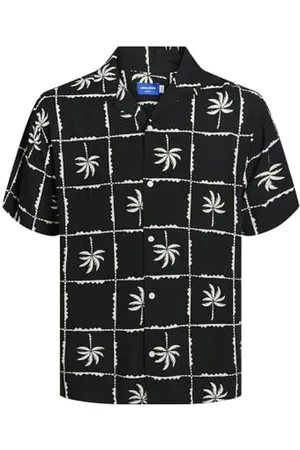 JACK & JONES Herren Jorluke Ocean Resort Shirt Ss Kurzarmhemd, , M