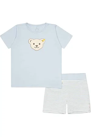 Steiff Unisex Schlafanzug 2tlg. kurz Pyjamaset, , 122