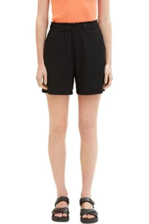 TOM TAILOR Damen 1036855 Basic Shorts, 14482-Deep Black, S