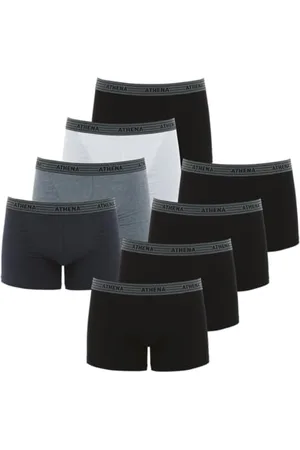 ATHENA Athéna Herren Promo Basic Coton Unterwäsche, (8er Pack) , S