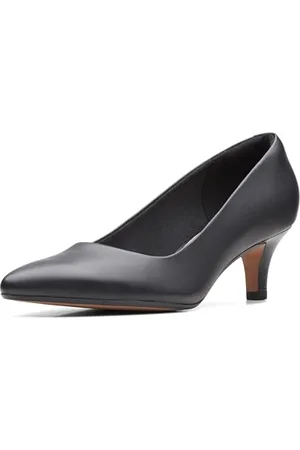 Clarks Damen Linvale Jerica Pumps, Schwarz Leder, 39 EU