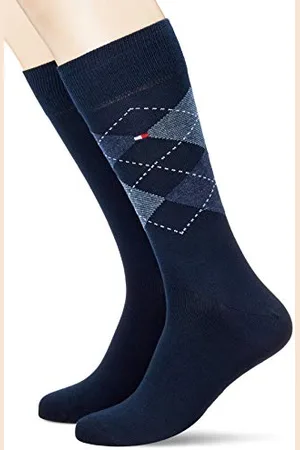 Tommy Hilfiger Herren Karosocken - Dark Navy - 43/46