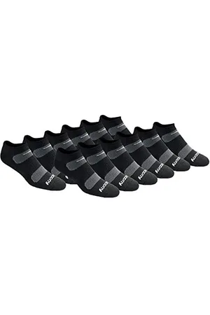 Saucony Herren Multipack Mesh belüftet Komfort Fit Performance No-Show Socken, , Large (12er Pack)