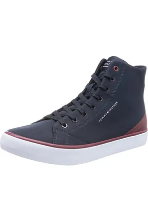 Tommy Hilfiger TH HI VULC CORE CANVAS Vulkanisierte Sneaker Herren, Blau (Desert Sky), 43 EU