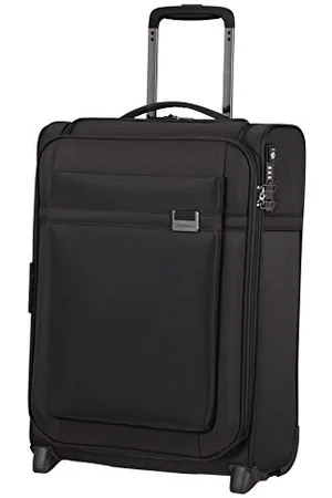 Samsonite Airea - Upright S Toppocket Expandable Hand Luggage, 2 Rolls, 55 cm, 41/46 L, Black