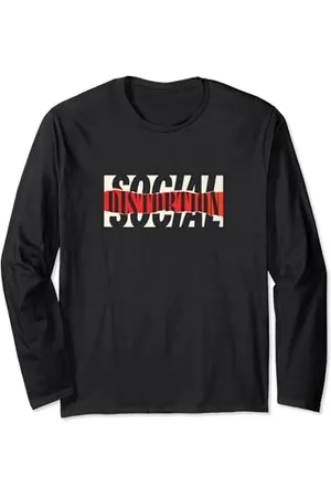 Social Distortion Offizielles Torn Logo Langarmshirt