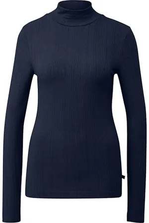 QS by s.Oliver Langarmshirt mit Stehkragen