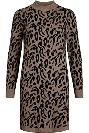 Object OBJRAY L/S Knit Dress AOP NOOS