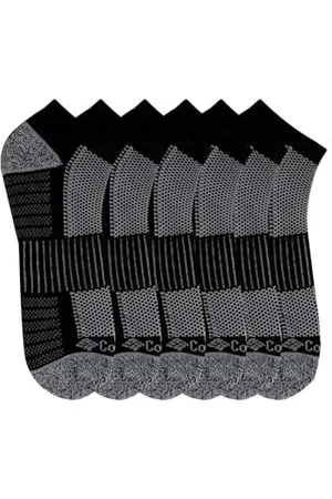 Columbia Herren 6 Pack Athletic No Show Lässige Socken, schwarz/grau, 37.5-46 EU (6er Pack)
