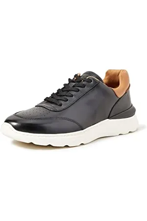 Clarks Herren SprintLiteLace Sneaker, Black Leather,45 EU