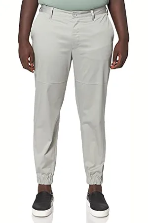 Armani Exchange Mens Elegant with Cuffs Casual Pants, Grey, 34