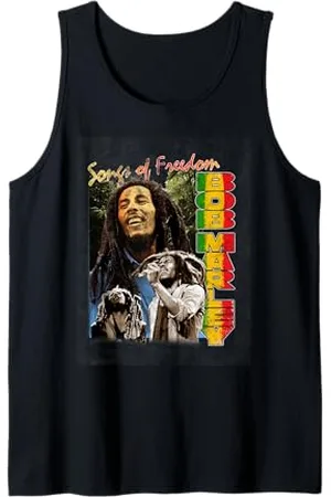 Bob Marley Freedom Vintage Reggae Musik von Rock Off Tank Top