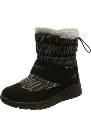 KangaROOS K-PE Marty RTX Stiefel, Jet Black/Zebra, 39 EU
