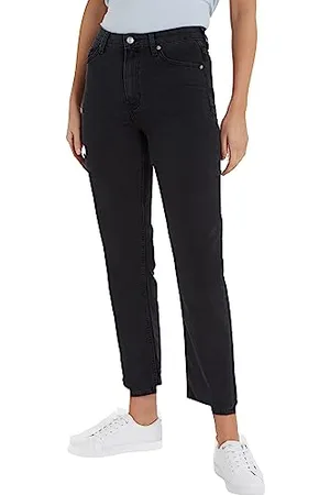 Tommy Hilfiger Damen Jeans Classic Straight High Waist, Schwarz (Zia), 31W / 28L