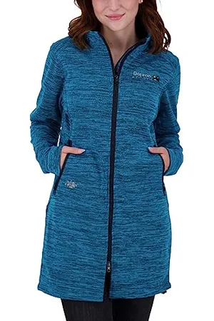 DEPROC-Active Deproc Active Damen Leichter Softshellmantel Kurzmantel Windstopper Softshelljacke Übergangsjacke ELMSDALE Long II Strickfleecemantel, , 36