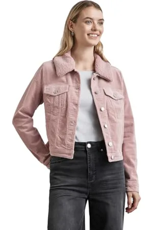 Street one Damen A212327 Cord-Jacke mit Teddy-Kragen, , 46