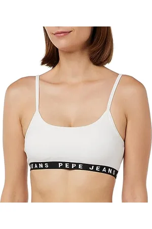 Pepe Jeans Damen Logo STR Brlt Bra, Undurchsichtige, , M