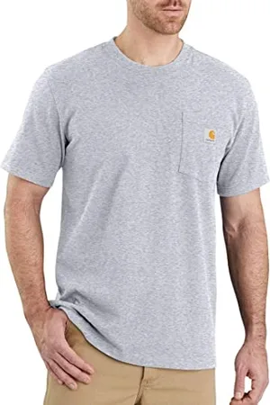 Carhartt Herren K87 Pocket S/S T-shirt T-Shirt, Grau Meliert, XXL
