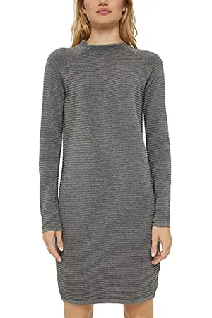 ESPRIT Damen 991ee1e310 Kleid, Gunmetal, XL EU