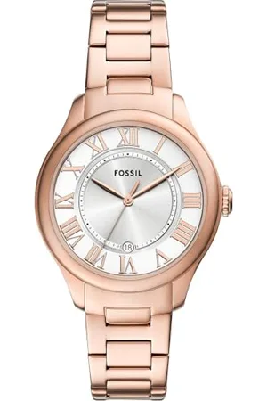 Fossil Damen Analog Quarz Uhr mit Edelstahl Armband ES5394