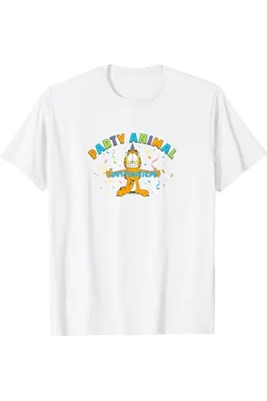 Garfield Birthday Party Animal Celebration Big Chest Poster T-Shirt