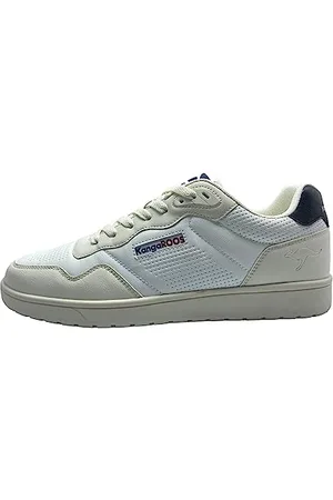 KangaROOS Unisex K-Slam One Sneaker, White/cool beige, 46 EU