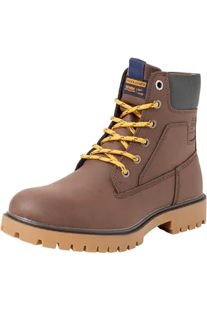 JACK & JONES A/S Herren JFWFINIUS Nubuck Boot PU Schnürstiefelette, , 40 EU