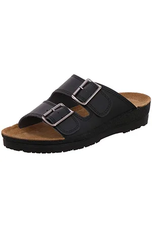 Rohde Herren, Männer, Pantoletten, Slipper,schluepfschuhe,Slides,Slip-ons,Backless Slipper,Mules,Gartenschuhe,sommerclogs,SCHWARZ,41 EU / 7.5 UK