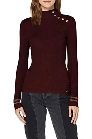 Morgan Langärmliger 5-Knopf-Pullover M