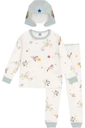 Petit Bateau A0B8B Langarm-Pyjama Und Maske Jungen 5 Jahre