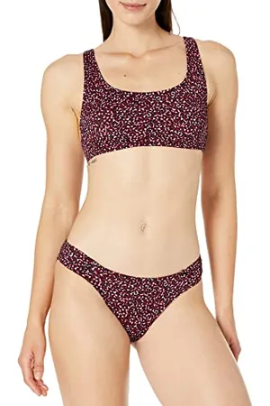 Amazon Damen Bauchfreies Schwimmoberteil mit U-Ausschnitt, , 42