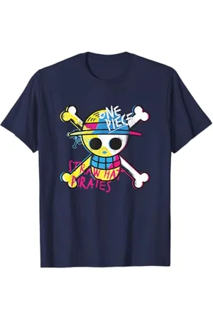 Onepiece Strohhut Piraten Farbe Logo Monkey D Luffy T-Shirt