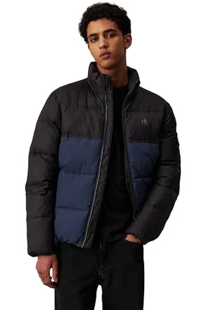 Calvin Klein Jeans Herren NON DOWN BLOCKING PUFFER J30J325584, Blue (Ink / CK Black), XL