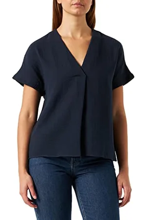 Seidensticker Damen Regular Fit Kurzarm Bluse, , 42