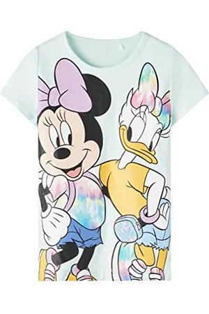 NAME IT Mädchen NMFMARIA Daisy SS TOP WDI T-Shirt, , 98