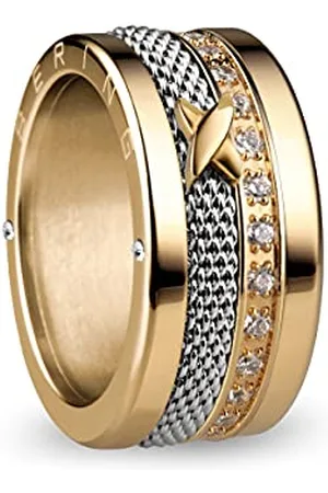 Bering Austauschbar Ringkombination für Damen in Gold & Silber mit einzigartigem Twist- & Change System, Memel