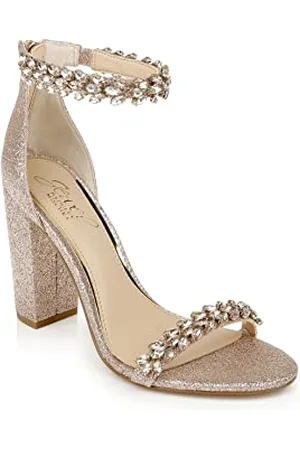 Badgley Mischka Damen Mayra Sandale mit Absatz, Roségold, 38.5 EU