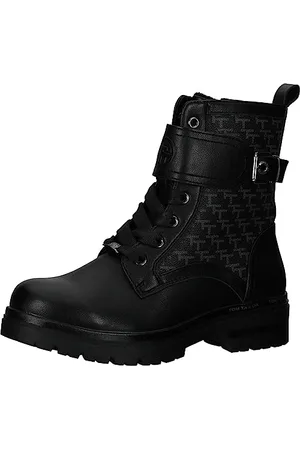 TOM TAILOR Damen 4290050020 Mode-Stiefel, Black, 38 EU