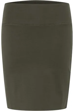 Kaffe Rock Penny Damen Rock Knielang Midirock Jersey Pencil Penny Skirt Strechy Bleistiftrock XS