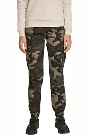 Urban classics Damen Ladies High Waist Camo Cargo Pants Hose, Mehrfarbig ( 00841), 26