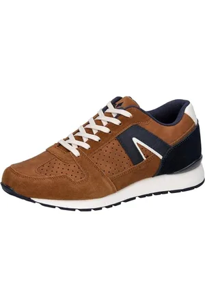 LICO Herren Ethan Sneaker, Braun/Marine, 45 EU