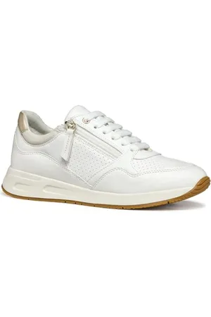 Geox Damen D BULMYA B Sneaker, White, 38 EU