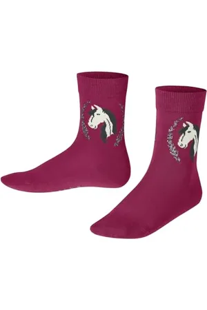 Falke Unisex Kinder Socken Horse K So Baumwolle gemustert 1 Paar, , 35-38